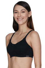 Load image into Gallery viewer, Amante Essential Comfort Non-Padded Non-Wired Bra - Black 75301
