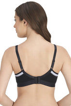 Load image into Gallery viewer, Amante All Day Active Non-Padded Non-Wired Bra - Black With Eventide 78701
