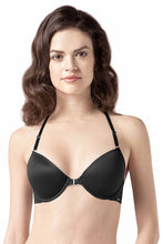 Load image into Gallery viewer, Amante Chic Crochet Padded Wired Racerback Bra - Black 27401
