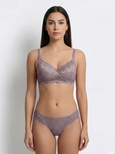 Load image into Gallery viewer, Sonari Bridal Lace Padded Wirefree Medium Coverage Bra and Panty Set with Adjustable Straps – CAMILA

