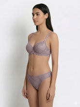 Load image into Gallery viewer, Sonari Bridal Lace Padded Wirefree Medium Coverage Bra and Panty Set with Adjustable Straps – CAMILA
