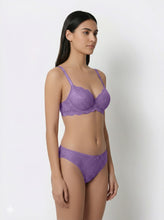 Load image into Gallery viewer, Sonari Bridal Lace Padded Wirefree Medium Coverage Bra and Panty Set with Adjustable Straps – CAMILA
