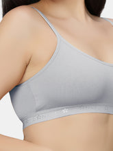 Load image into Gallery viewer, Sonari Everyday Multiuse Cotton Pull-On Wirefree Sports Bra with Medium Coverage and Wide Underbust Band – CARLIN
