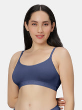 Load image into Gallery viewer, Sonari Everyday Multiuse Cotton Pull-On Wirefree Sports Bra with Medium Coverage and Wide Underbust Band – CARLIN
