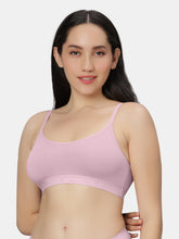 Load image into Gallery viewer, Sonari Everyday Multiuse Cotton Pull-On Wirefree Sports Bra with Medium Coverage and Wide Underbust Band – CARLIN
