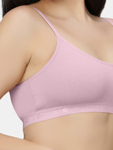 Load image into Gallery viewer, Sonari Everyday Multiuse Cotton Pull-On Wirefree Sports Bra with Medium Coverage and Wide Underbust Band – CARLIN
