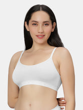 Load image into Gallery viewer, Sonari Everyday Multiuse Cotton Pull-On Wirefree Sports Bra with Medium Coverage and Wide Underbust Band – CARLIN
