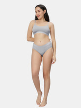 Load image into Gallery viewer, Sonari Everyday Multiuse Cotton Pull-On Wirefree Sports Bra with Medium Coverage and Wide Underbust Band – CARLIN
