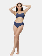 Load image into Gallery viewer, Sonari Everyday Multiuse Cotton Pull-On Wirefree Sports Bra with Medium Coverage and Wide Underbust Band – CARLIN
