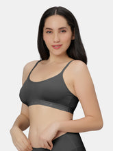 Load image into Gallery viewer, Sonari Everyday Multiuse Cotton Pull-On Wirefree Sports Bra with Medium Coverage and Wide Underbust Band – CARLIN
