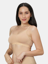 Load image into Gallery viewer, Sonari Everyday Multiuse Cotton Pull-On Wirefree Sports Bra with Medium Coverage and Wide Underbust Band – CARLIN
