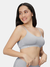 Load image into Gallery viewer, Sonari Everyday Multiuse Cotton Pull-On Wirefree Sports Bra with Medium Coverage and Wide Underbust Band – CARLIN
