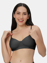 Load image into Gallery viewer, Sonari Non Padded Wirefree Cotton Polyester Moderate Coverage Minimizer Bra with Detachable Straps – CATWALK
