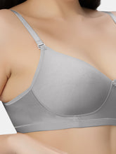 Load image into Gallery viewer, Sonari Non Padded Wirefree Cotton Polyester Moderate Coverage Minimizer Bra with Detachable Straps – CATWALK
