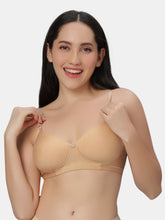 Load image into Gallery viewer, Sonari Non Padded Wirefree Cotton Polyester Moderate Coverage Minimizer Bra with Detachable Straps – CATWALK
