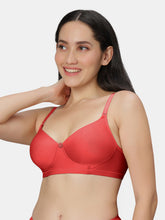 Load image into Gallery viewer, Sonari Non Padded Wirefree Cotton Polyester Moderate Coverage Minimizer Bra with Detachable Straps – CATWALK
