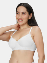 Load image into Gallery viewer, Sonari Non Padded Wirefree Cotton Polyester Moderate Coverage Minimizer Bra with Detachable Straps – CATWALK
