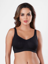 Load image into Gallery viewer, Sonari Non Padded Wirefree Cotton Spandex Full Coverage Everyday Bra with Broad Adjustable Straps – CLARA
