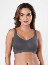 Load image into Gallery viewer, Sonari Non Padded Wirefree Cotton Spandex Full Coverage Everyday Bra with Broad Adjustable Straps – CLARA
