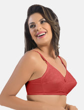 Load image into Gallery viewer, Sonari Non-Padded Wirefree Seamless Cotton Full Coverage Bra with Adjustable Straps – CREAM
