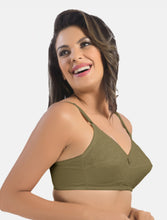 Load image into Gallery viewer, Sonari Non-Padded Wirefree Seamless Cotton Full Coverage Bra with Adjustable Straps – CREAM

