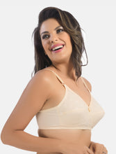 Load image into Gallery viewer, Sonari Non-Padded Wirefree Seamless Cotton Full Coverage Bra with Adjustable Straps – CREAM
