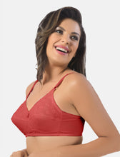 Load image into Gallery viewer, Sonari Non-Padded Wirefree Seamless Cotton Full Coverage Bra with Adjustable Straps – CREAM
