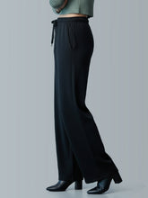 Load image into Gallery viewer, Go Colors Black Fleece Wide Pant
