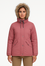 Load image into Gallery viewer, Romano nx Women’s Best Snow Jacket for Leh Ladakh, Kashmir, Canada, Switzerland Trips | Warm Fur Hooded Winter Coat
