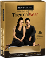 Load image into Gallery viewer, Monte Carlo 100% Pure Merino Wool Machine Washable Thermal for Men &amp; Women Black
