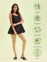 Load image into Gallery viewer, Go Colors Gold Nylon Stretch Shimmer Churidar
