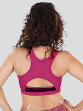 Load image into Gallery viewer, Dermawear Women's Padded Racer Back Sports Bra SB-1101
