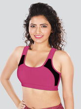 Load image into Gallery viewer, Dermawear Women's Padded Racer Back Sports Bra SB-1101
