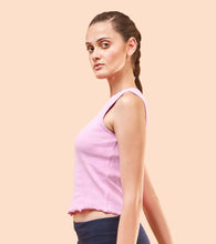 Load image into Gallery viewer, Enamor E310 Crop Top - Cotton Rib In-Built Shelf Bra Crop Top for Comfortable and Stylish Support
