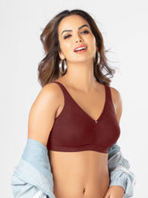 Load image into Gallery viewer, Sonari Non-Padded Wirefree Pure Cotton Full Coverage Bra with Adjustable Straps – ELIZABETH

