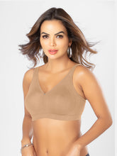 Load image into Gallery viewer, Sonari Non-Padded Wirefree Pure Cotton Full Coverage Bra with Adjustable Straps – ELIZABETH
