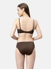 Load image into Gallery viewer, Sonari Non Padded Medium Coverage Wirefree Jacquard Lace Bridal Lingerie Set with Low Rise Panty – ERTICA
