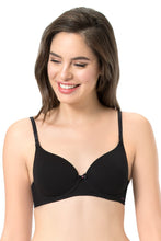 Load image into Gallery viewer, Amante every de Carefree Padded Wired Confidence T-Shirt Bra - Black
