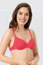 Load image into Gallery viewer, Amante every de Padded Wired Sassy Stripes T-Shirt Bra - Azalea
