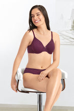 Load image into Gallery viewer, Amante every de Non-Padded Wired Cotton Embrace Full Cover Bra - Pickled Beet
