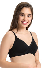 Load image into Gallery viewer, Amante every de Non-Padded Non Wired Smoothing Crossover Bra - Black
