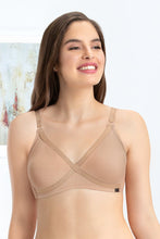 Load image into Gallery viewer, Amante every de Non-Padded Non Wired Smoothing Crossover Bra - Sandalwood
