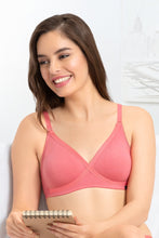 Load image into Gallery viewer, Amante every de Non-Padded Non Wired Smoothing Crossover Bra - Sunkist-Coral
