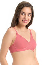 Load image into Gallery viewer, Amante every de Non-Padded Non Wired Smoothing Crossover Bra - Sunkist-Coral
