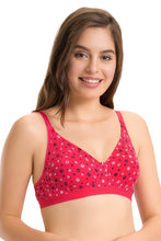 Load image into Gallery viewer, Amante every de Non-Padded Non-Wired Delicate Dalies Printed Bra - Azalea Pr
