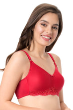 Load image into Gallery viewer, Amante every de Contour Charm Non-Padded Non-Wired Full Cover Everyday Bra - Crimson
