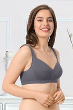 Load image into Gallery viewer, Amante Cotton Non-Padded Non-Wired True Support Bra - Steel Grey
