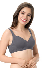Load image into Gallery viewer, Amante Cotton Non-Padded Non-Wired True Support Bra - Steel Grey
