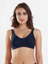 Load image into Gallery viewer, Sonari Non-Padded Wirefree Cotton Polyester Medium Coverage Moulded Comfort Bra with Adjustable Straps – YARIS
