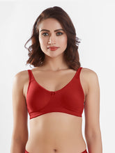 Load image into Gallery viewer, Sonari Non-Padded Wirefree Cotton Polyester Medium Coverage Moulded Comfort Bra with Adjustable Straps – YARIS
